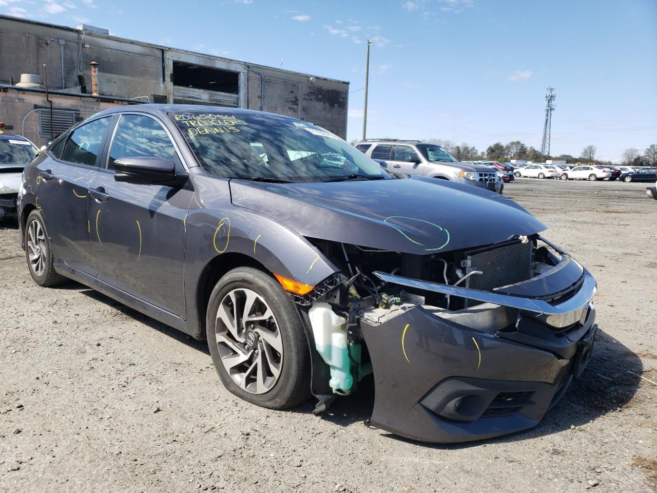 HONDA CIVIC EX 2016 with VIN 2HGFC2F88GH500800 - Photo from auction