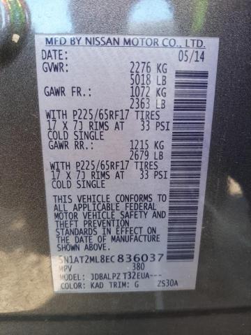 Photo 10 from auction – 2014 NISSAN ROGUE S with VIN 5N1AT2ML8EC836037