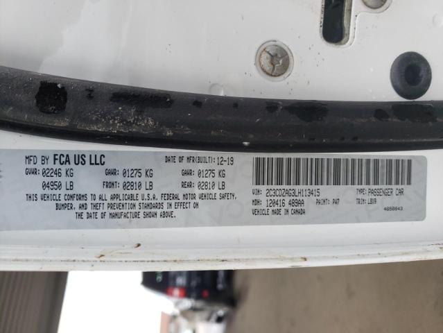 Photo 10 from auction – 2020 DODGE CHALLENGER with VIN 2C3CDZAG3LH113415