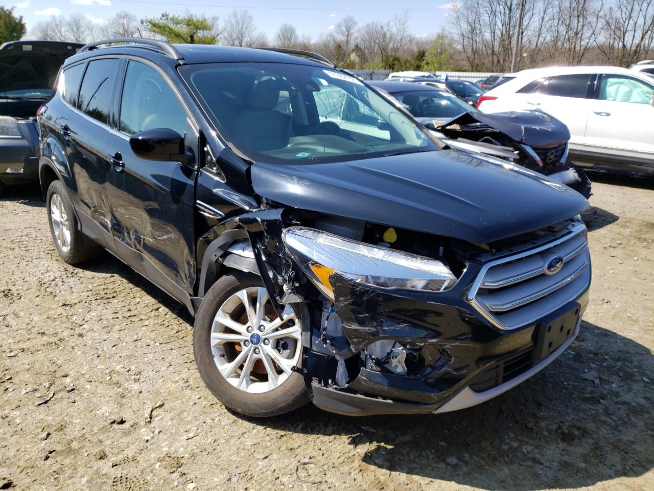 FORD ESCAPE SEL 2018 with VIN 1FMCU9HD4JUA15524 - Photo from auction