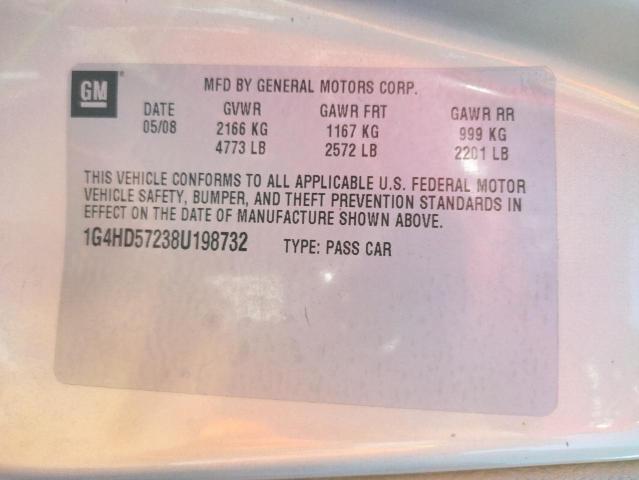 Photo 10 from auction – 2008 BUICK LUCERNE CX with VIN 1G4HD57238U198732