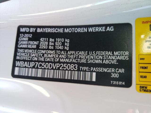 Photo 10 from auction – 2013 BMW 128 I with VIN WBAUP7C50DVP25083
