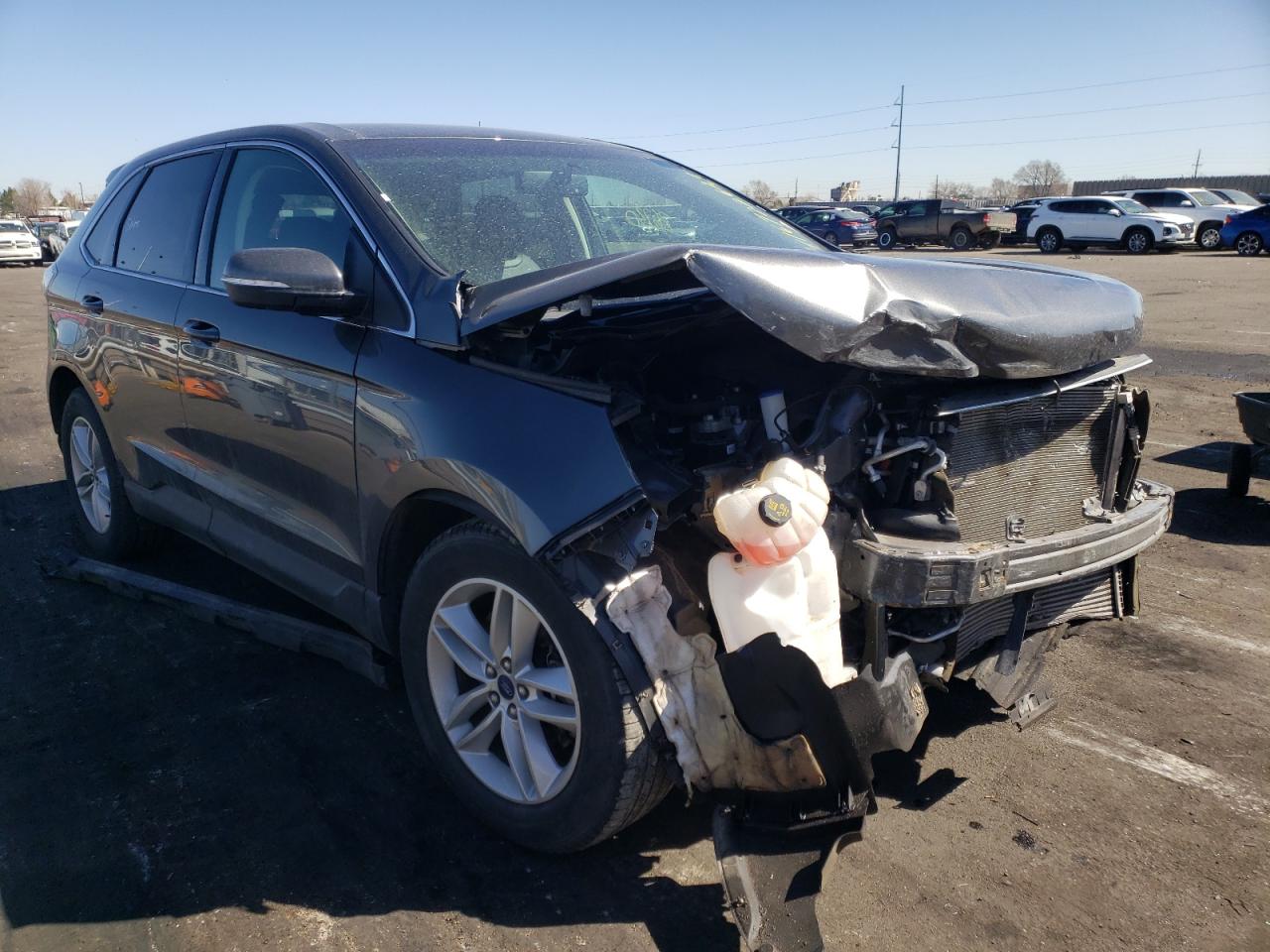 FORD EDGE SEL 2018 with VIN 2FMPK4J93JBC59364 - Photo from auction