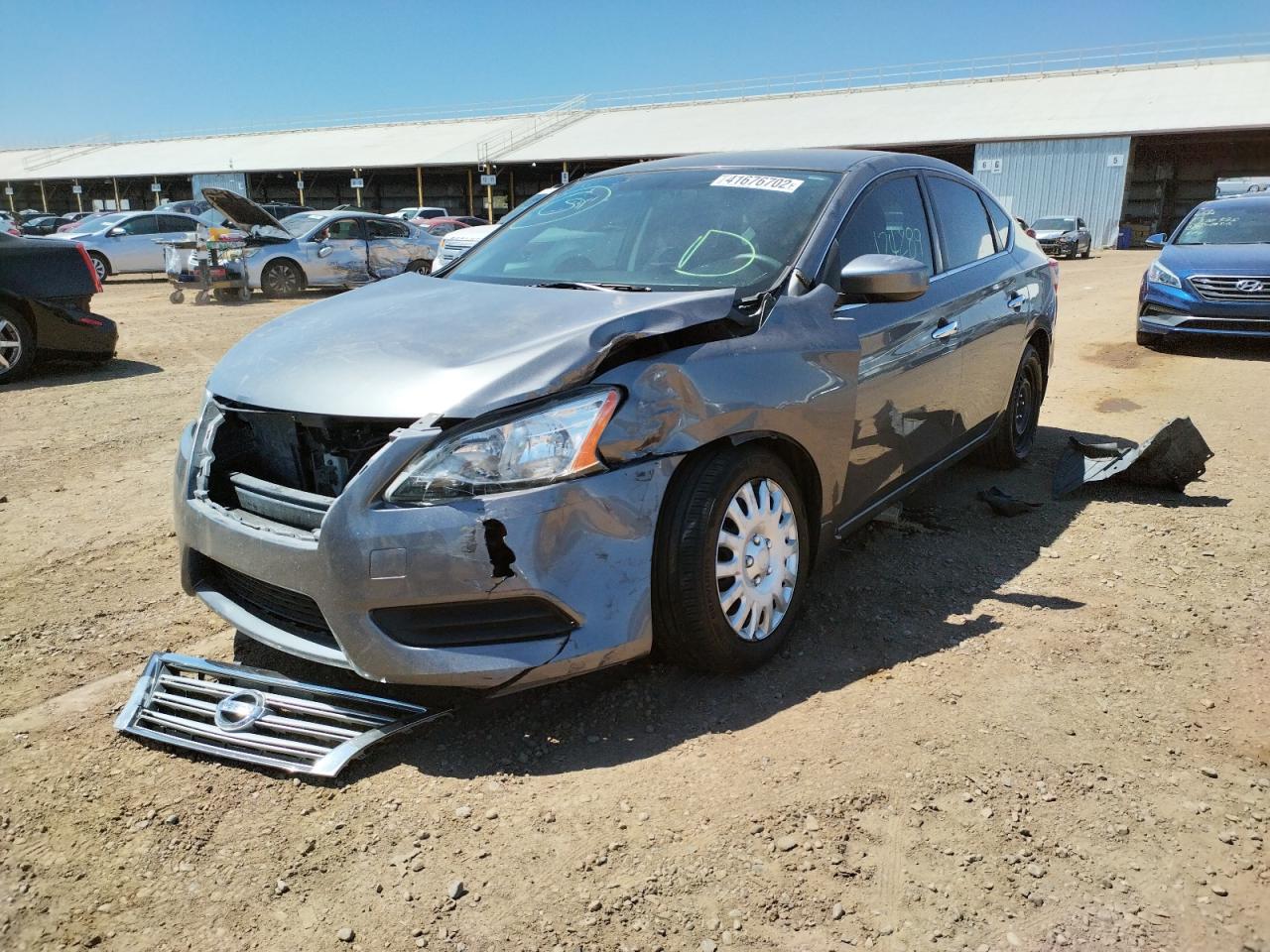 Photo 2 from auction – 2015 NISSAN SENTRA S with VIN 3N1AB7AP1FY263330