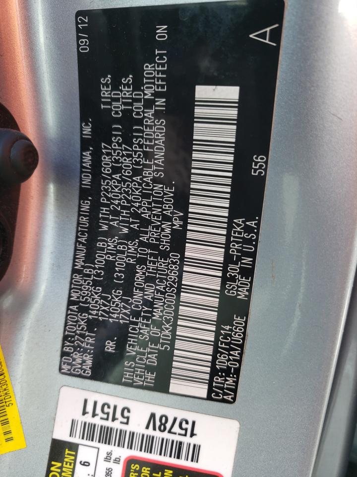 Photo 10 from auction – 2013 TOYOTA SIENNA LE with VIN 5TDKK3DC0DS296830