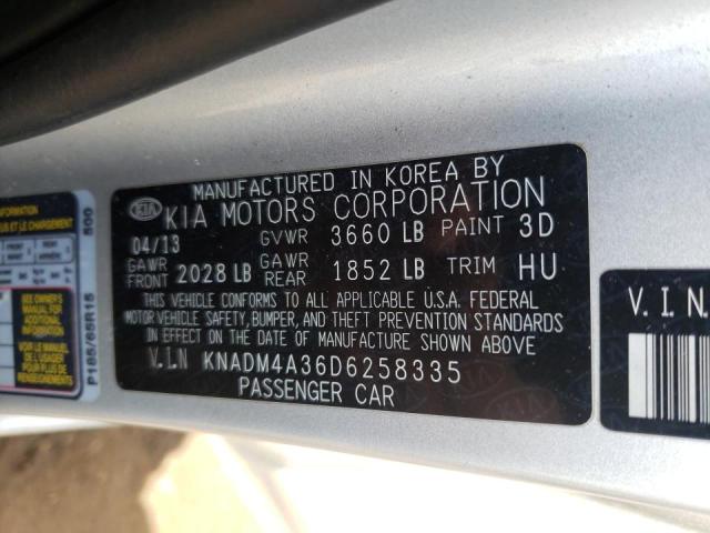 Photo 10 from auction – 2013 KIA RIO LX with VIN KNADM4A36D6258335
