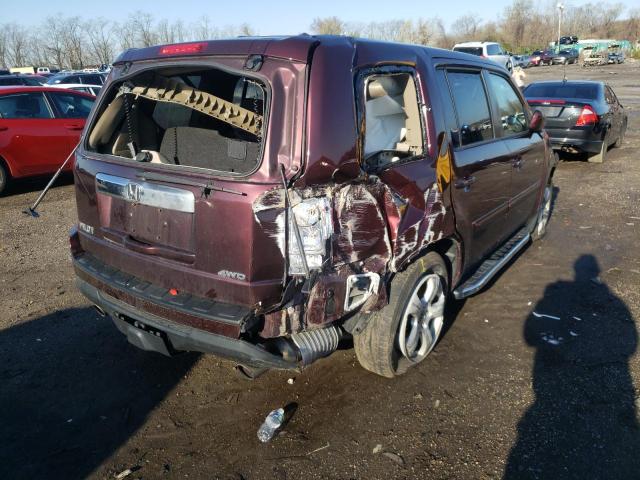 Photo 4 from auction – 2012 HONDA PILOT EXL with VIN 5FNYF4H66CB019434