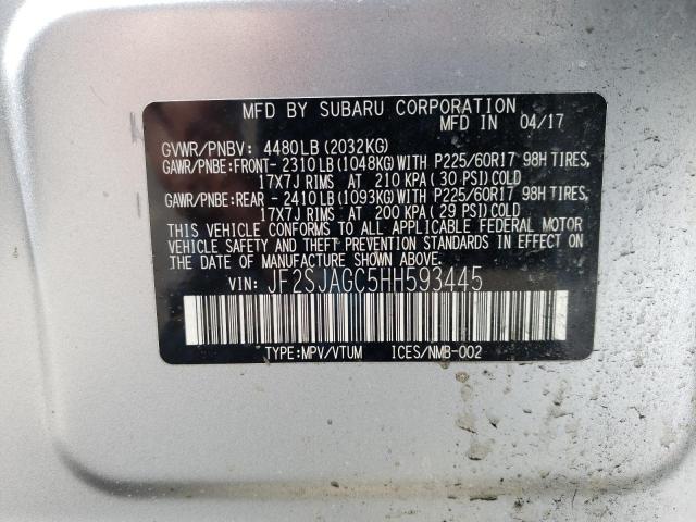 Photo 10 from auction – 2017 SUBARU FORESTER 2 with VIN JF2SJAGC5HH593445
