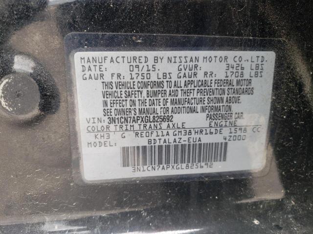 Photo 10 from auction – 2016 NISSAN VERSA S with VIN 3N1CN7APXGL825692