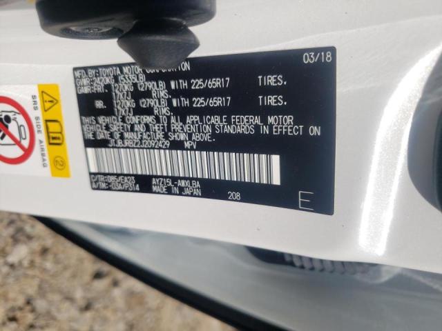 Photo 10 from auction – 2018 LEXUS NX 300H with VIN JTJBJRBZ2J2092429