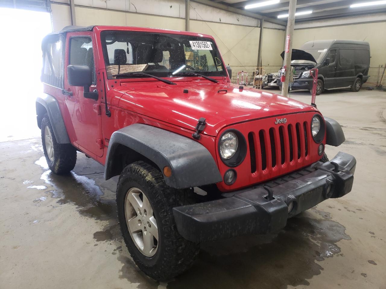 JEEP WRANGLER S 2015 with VIN 1C4AJWAG7FL660527 - Photo from auction