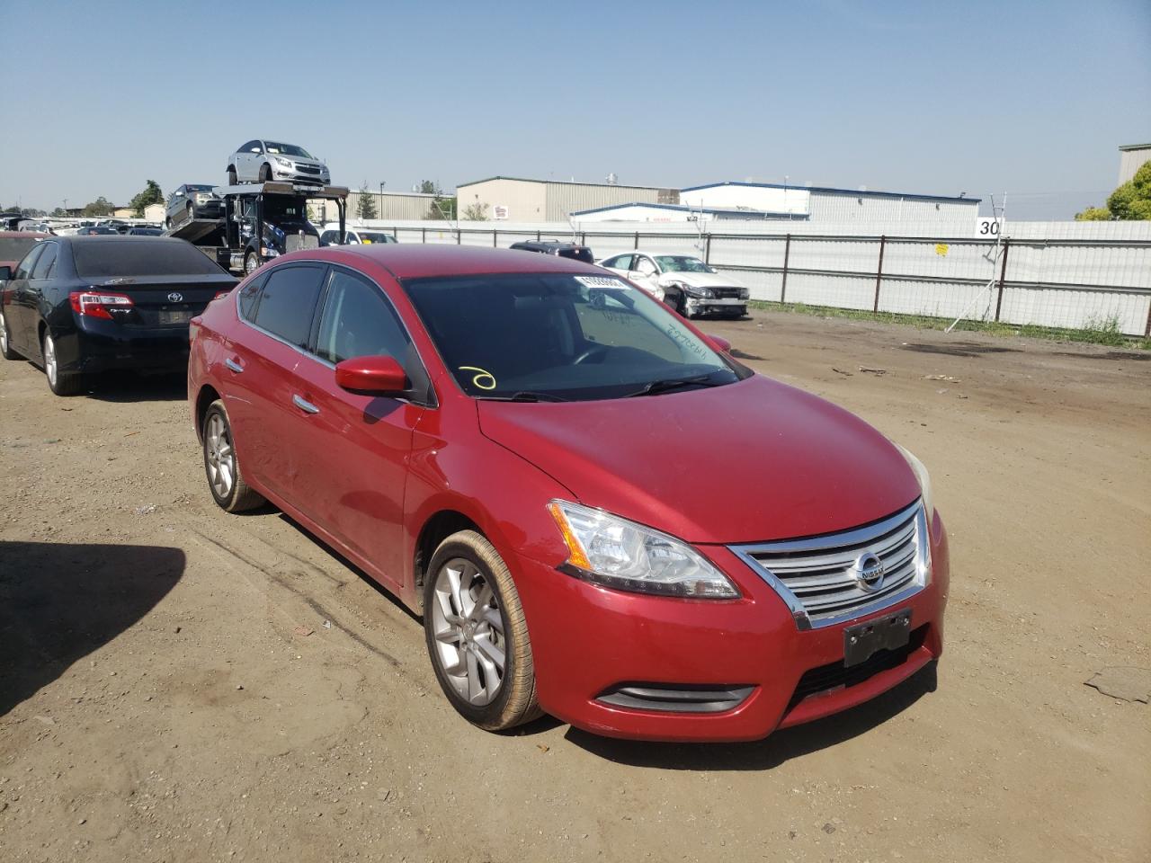 NISSAN SENTRA S 2014 with VIN 3N1AB7AP2EY235051 - Photo from auction