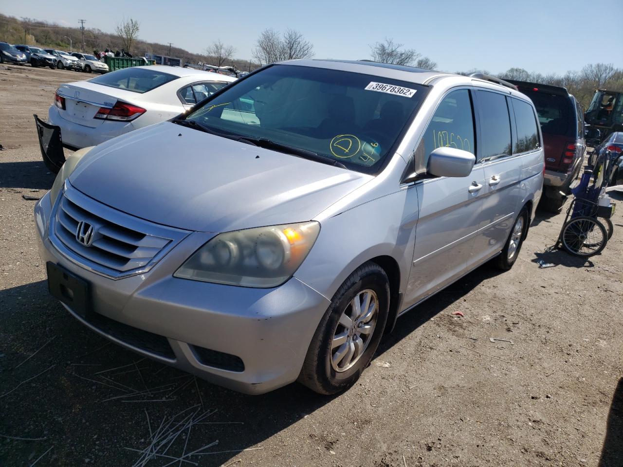 Photo 2 from auction – 2010 HONDA ODYSSEY EX with VIN 5FNRL3H61AB009902