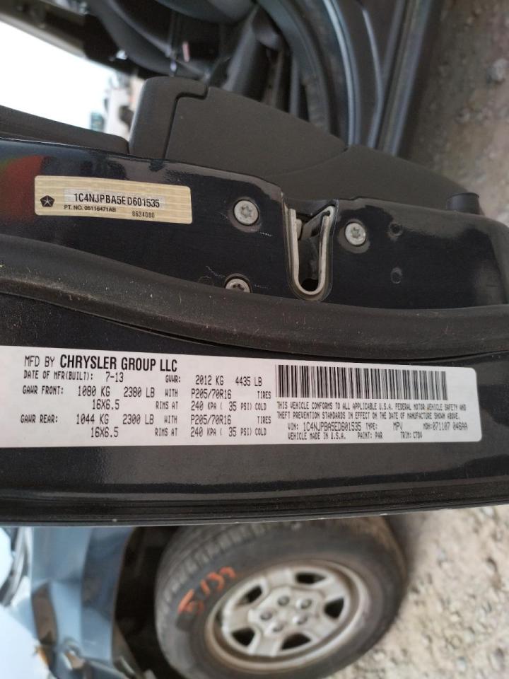 Photo 10 from auction – 2014 JEEP PATRIOT SP with VIN 1C4NJPBA5ED601535