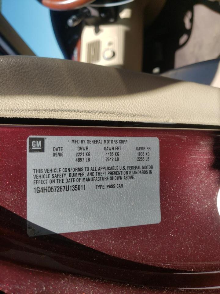 Photo 10 from auction – 2007 BUICK LUCERNE CX with VIN 1G4HD57267U135011