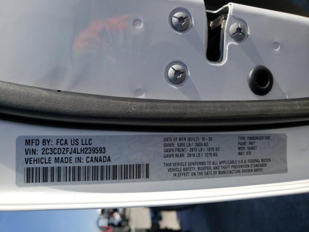 Photo 10 from auction – 2020 DODGE CHALLENGER with VIN 2C3CDZFJ4LH239593