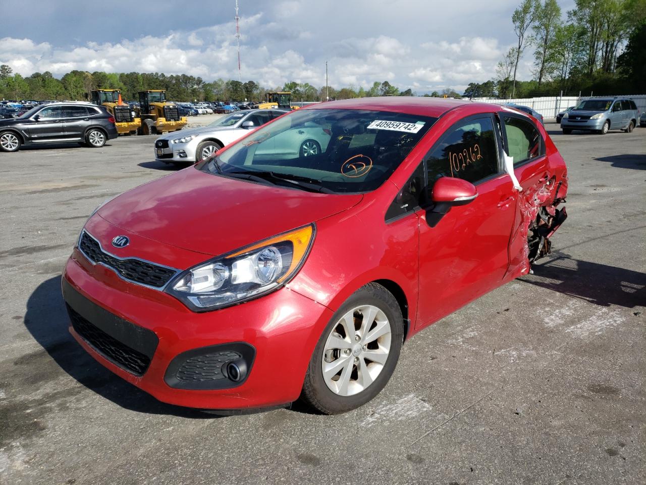 Photo 2 from auction – 2013 KIA RIO EX with VIN KNADN5A33D6221505