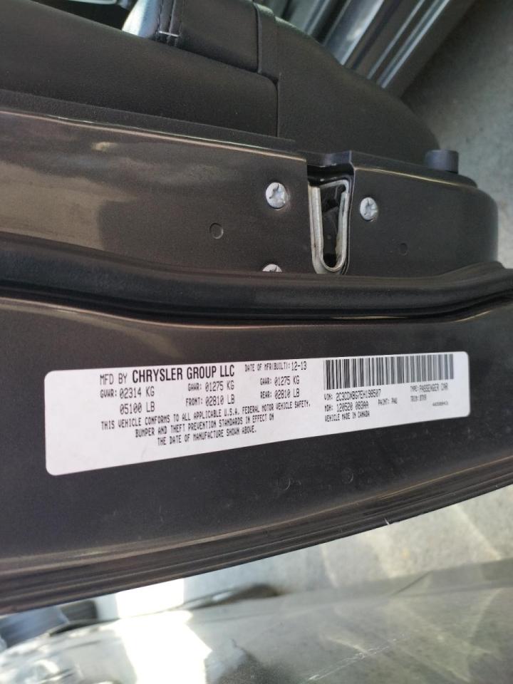 Photo 10 from auction – 2014 DODGE CHARGER SE with VIN 2C3CDXBG7EH198507