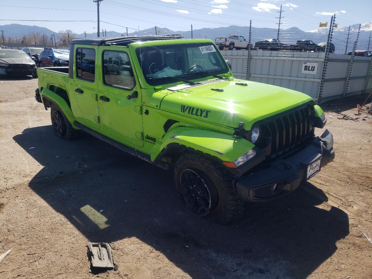Foto 1 de la subasta – 2021 JEEP GLADIATOR con VIN 1C6HJTAG7ML621485