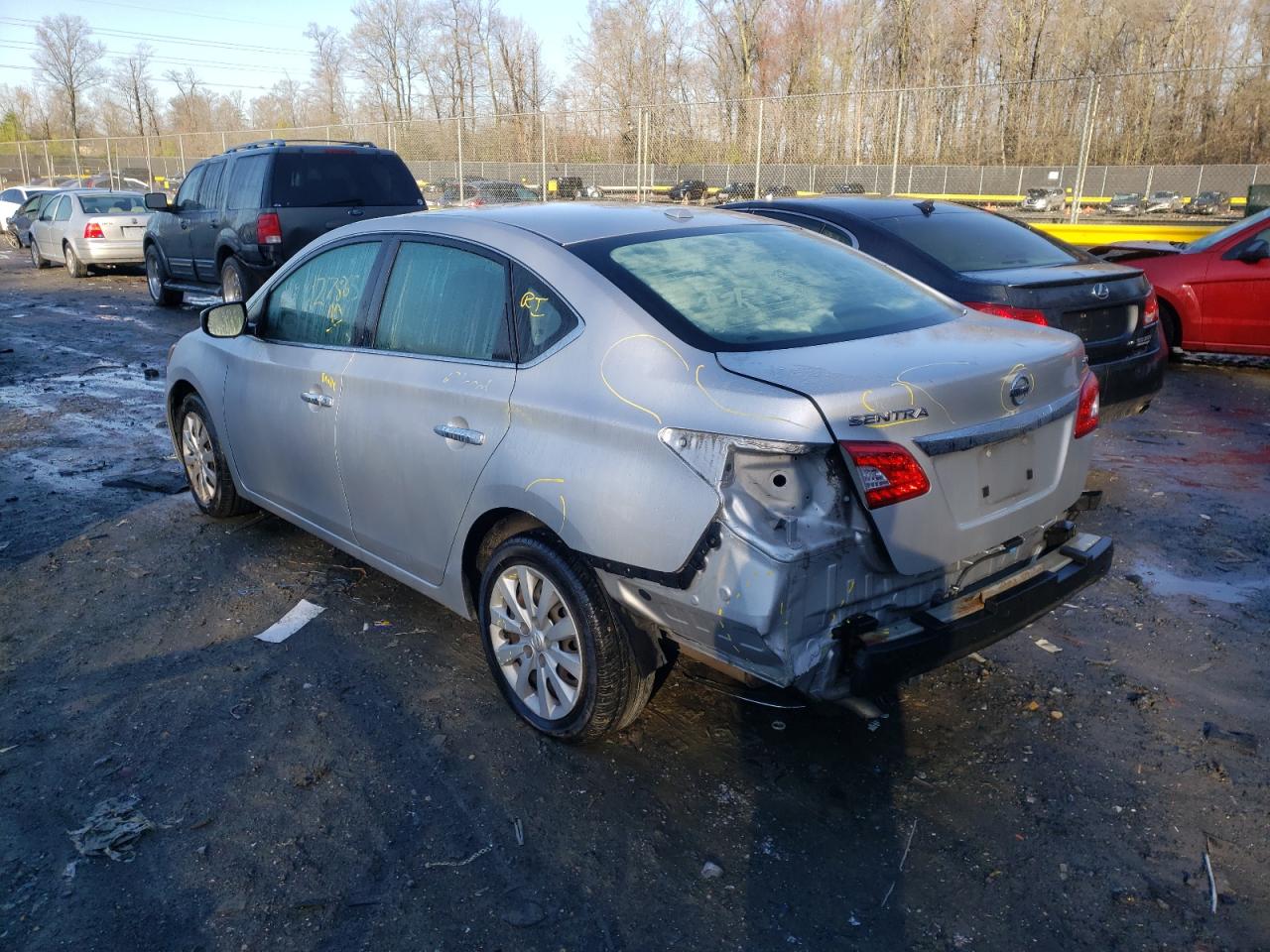 Photo 3 from auction – 2015 NISSAN SENTRA S with VIN 3N1AB7AP8FL654228
