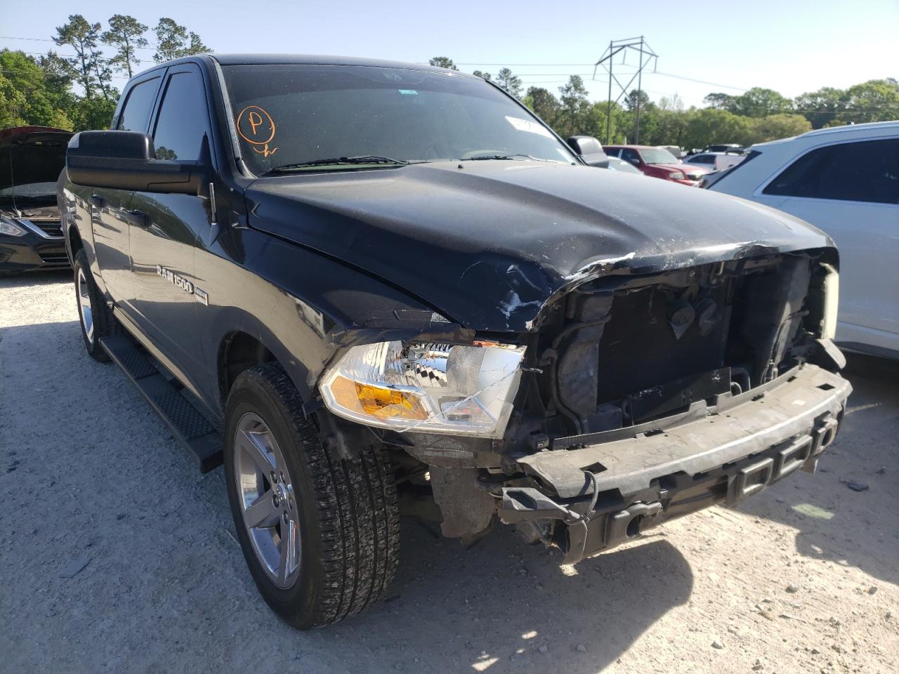DODGE RAM 1500 S 2012 with VIN 1C6RD6KT7CS281445 - Photo from auction