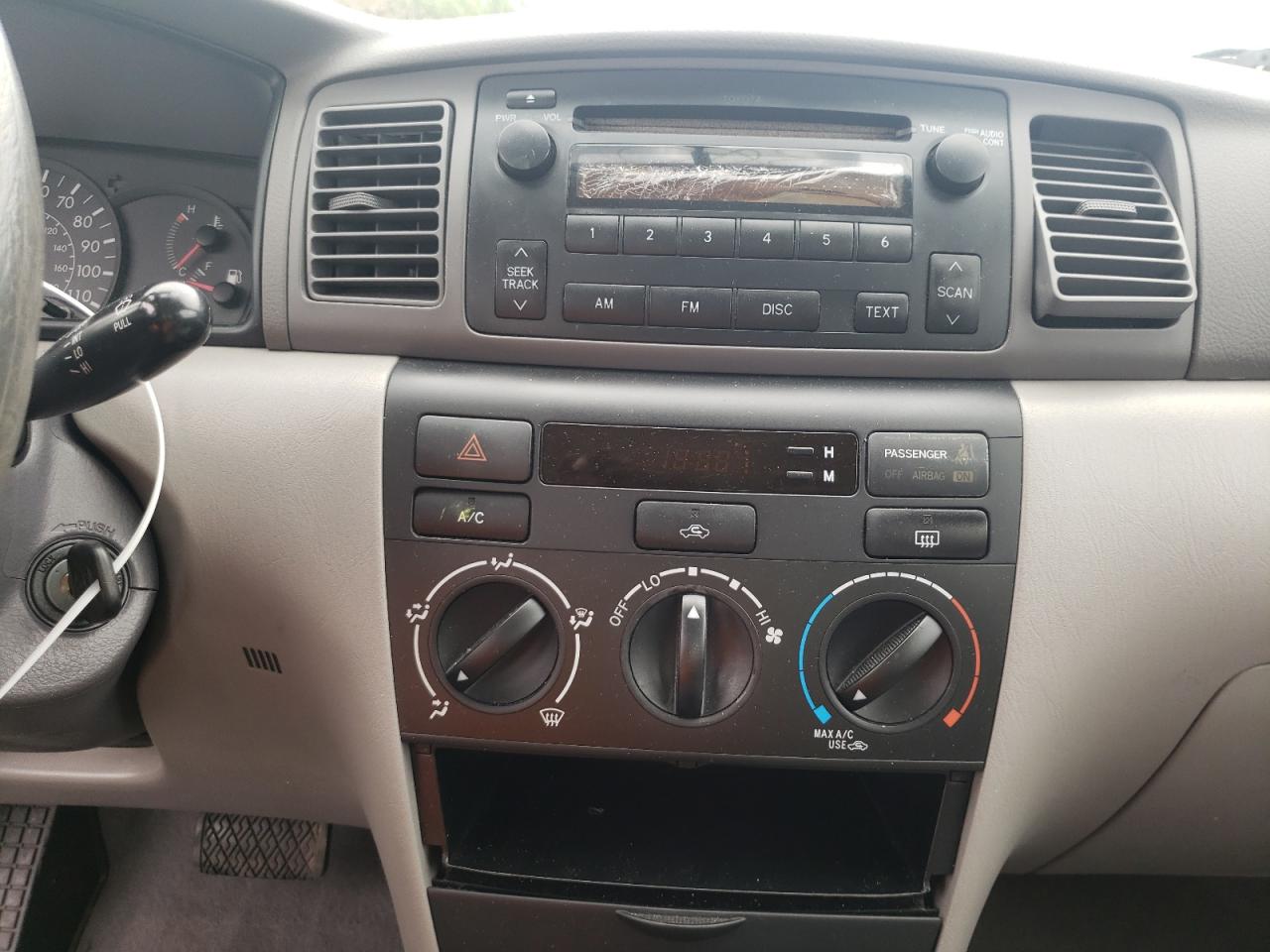 Photo 9 from auction – 2005 TOYOTA COROLLA CE with VIN 1NXBR32E95Z503935