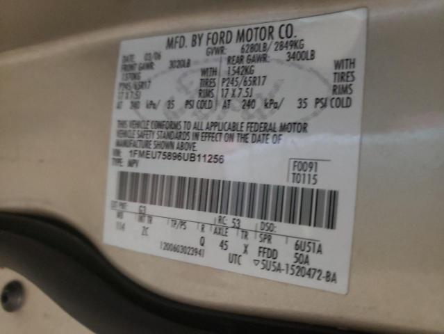 Zdjęcie 10 z aukcji – 2006 FORD EXPLORER L z VIN 1FMEU75896UB11256