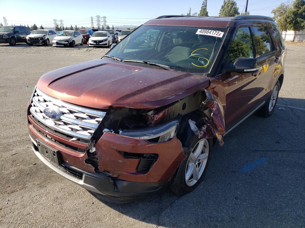 Photo 2 from auction – 2018 FORD EXPLORER X with VIN 1FM5K7D80JGC33471