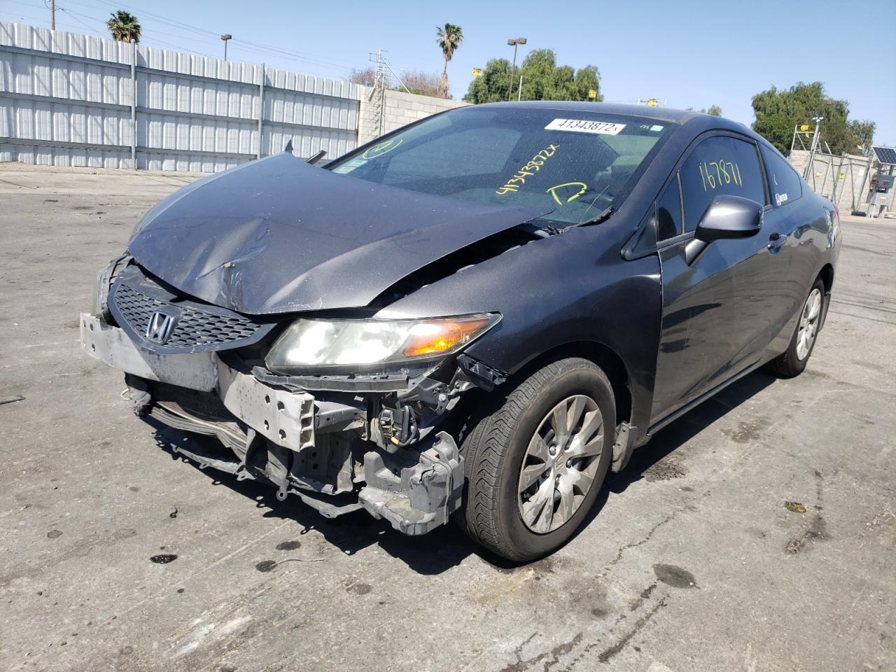 Photo 2 from auction – 2012 HONDA CIVIC LX with VIN 2HGFG3B51CH523139