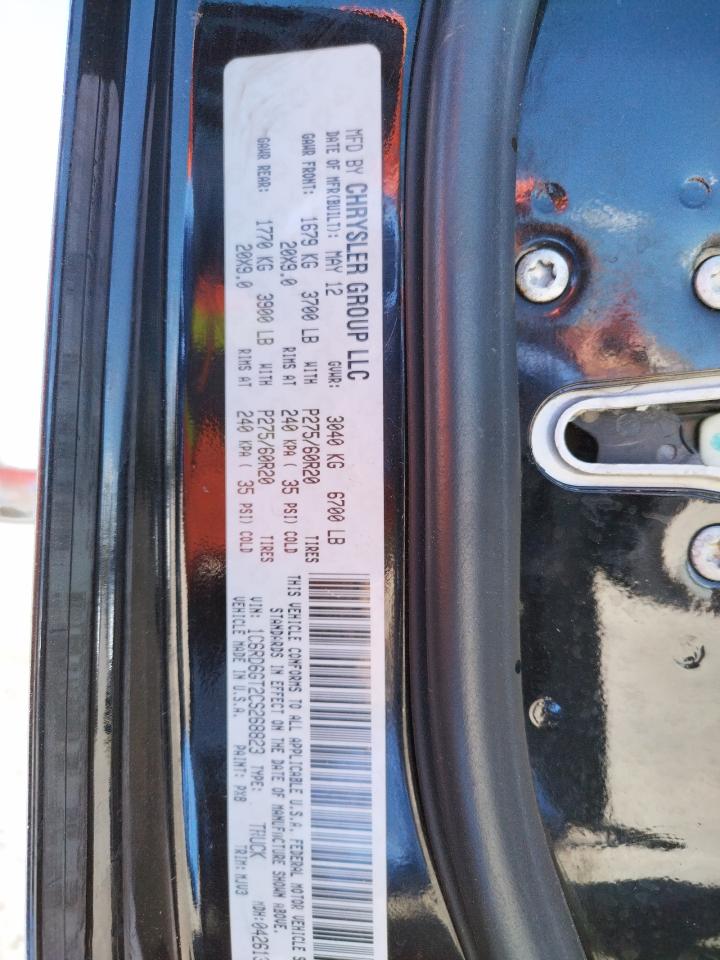 Photo 10 from auction – 2012 DODGE RAM 1500 S with VIN 1C6RD6GT2CS268823