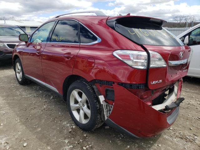 Photo 3 from auction – 2010 LEXUS RX 350 with VIN 2T2BK1BA7AC053120