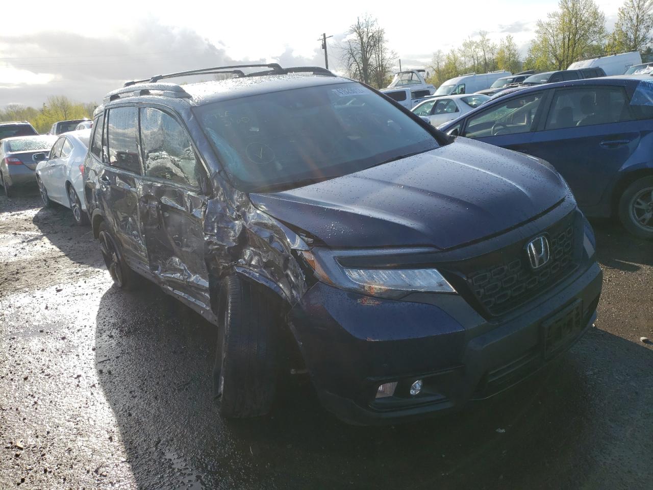 HONDA PASSPORT E 2019 with VIN 5FNYF8H0XKB001097 - Photo from auction