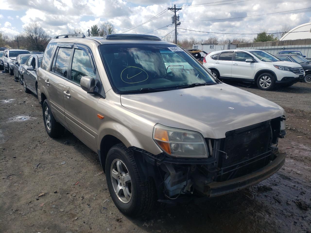 Photo 1 from auction – 2006 HONDA PILOT EX with VIN 2HKYF18516H526107