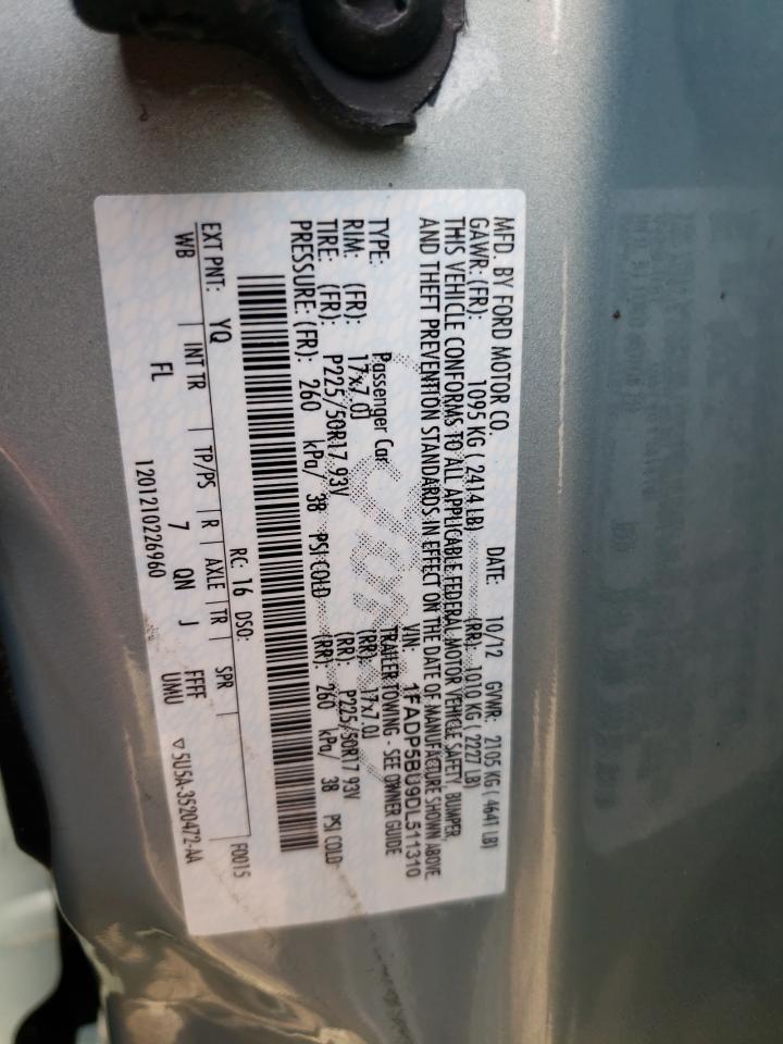 Photo 10 from auction – 2013 FORD C-MAX SEL with VIN 1FADP5BU9DL511310