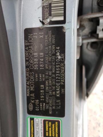 صورة رقم 10 من المزاد - 2006 KIA RIO مع VIN KNADE123X66105034
