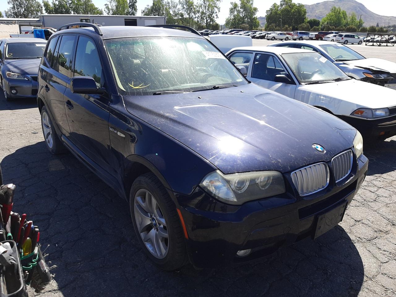 BMW X3 3.0SI 2008 with VIN WBXPC93448WJ19724 - Photo from auction