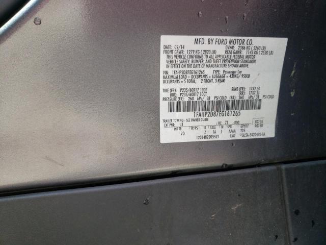 Photo 10 from auction – 2014 FORD TAURUS SE with VIN 1FAHP2D87EG161265
