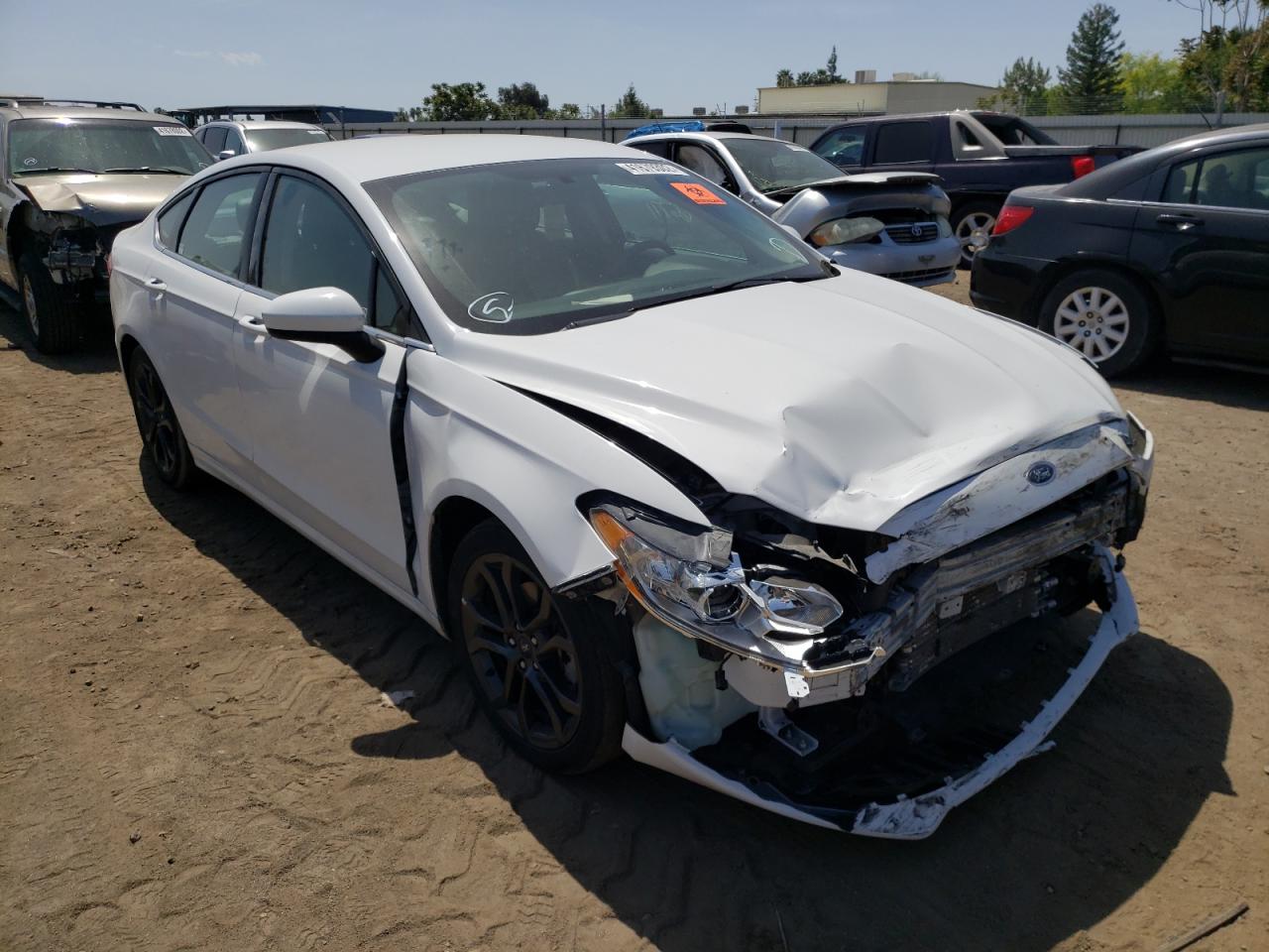 FORD FUSION SE 2018 with VIN 3FA6P0LU5JR116368 - Photo from auction
