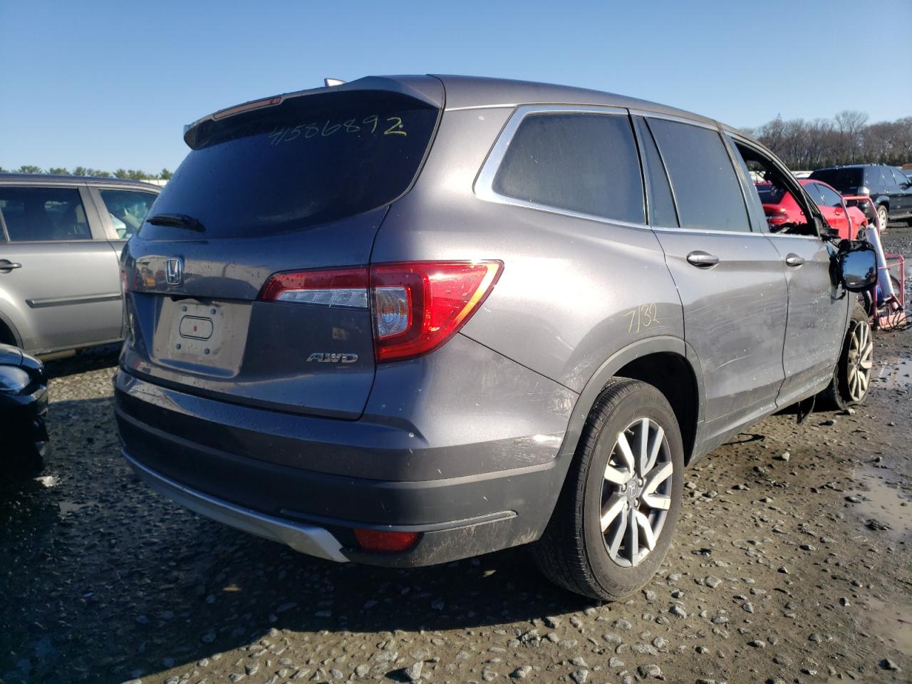 Photo 4 from auction – 2020 HONDA PILOT EXL with VIN 5FNYF6H53LB030538