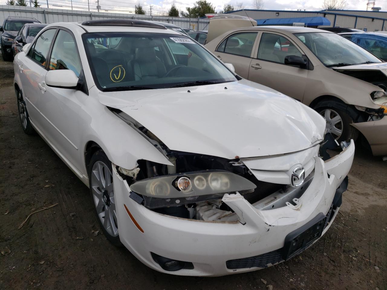 MAZDA 6 S 2007 with VIN 1YVHP81DX75M10228 - Photo from auction