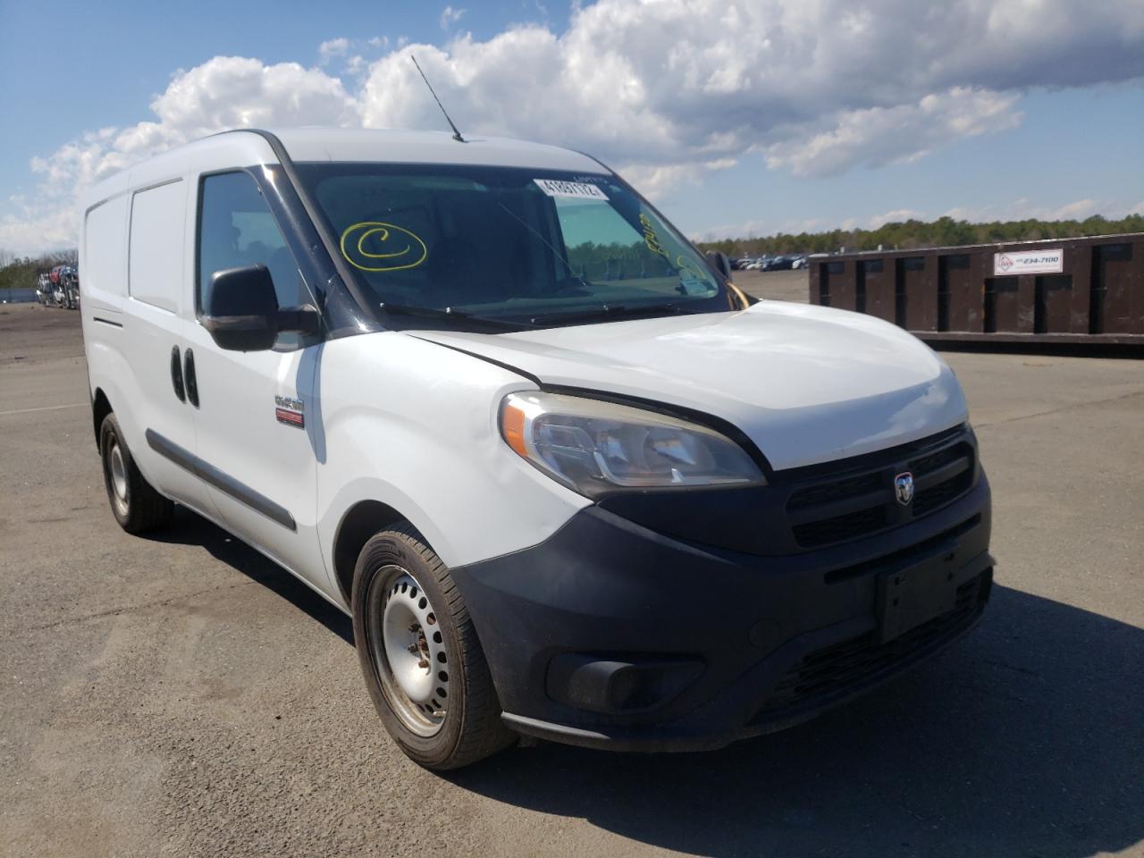RAM PROMASTER 2016 with VIN ZFBERFAT9G6B74170 - Photo from auction