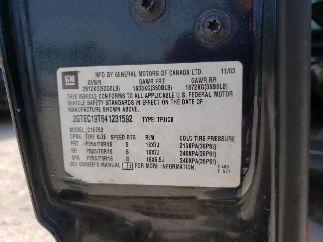 Photo 10 from auction – 2004 GMC NEW SIERRA with VIN 2GTEC19T641231592