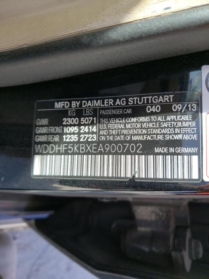 Photo 10 from auction – 2014 MERCEDES-BENZ E 350 with VIN WDDHF5KBXEA900702