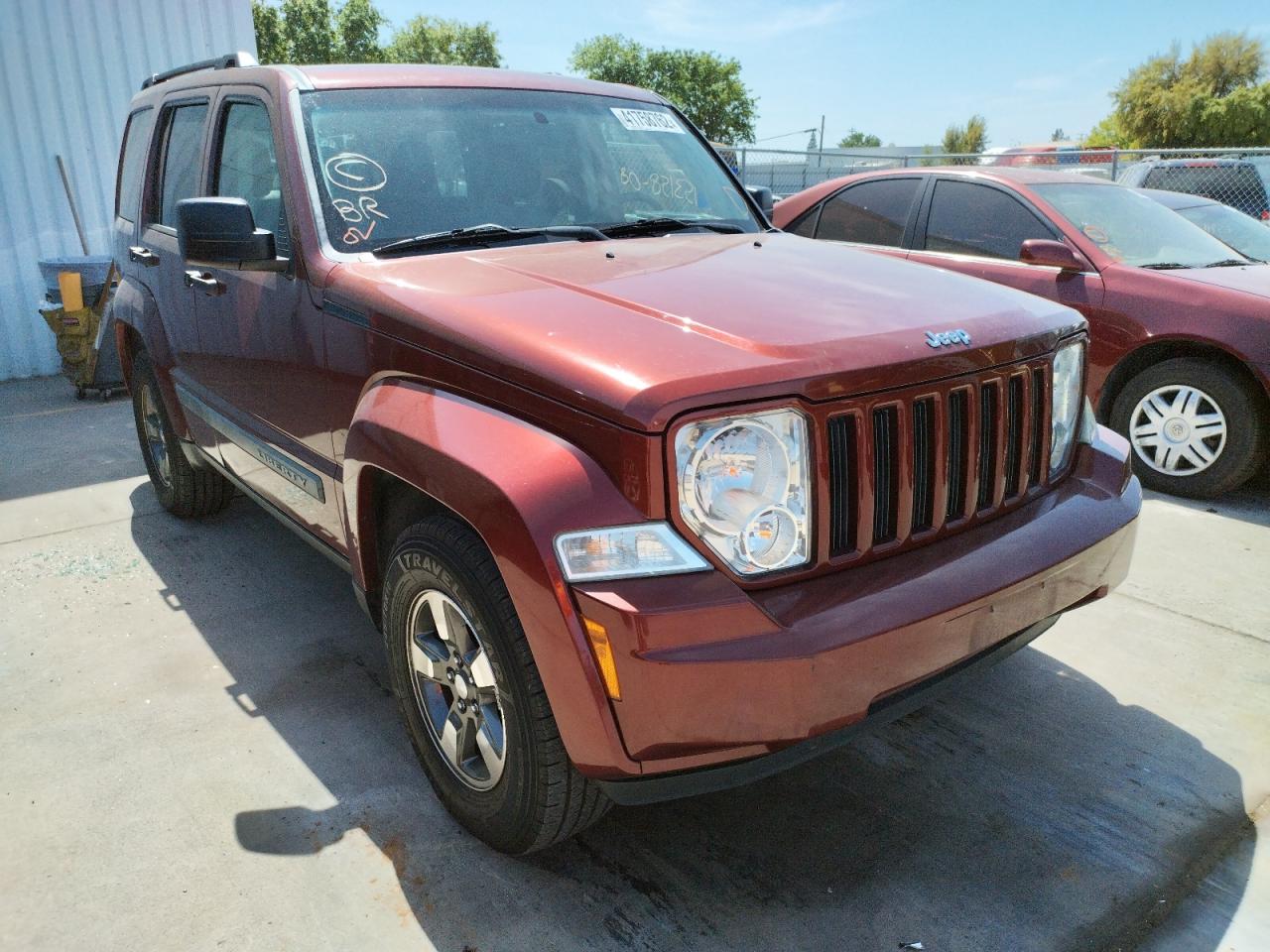 JEEP LIBERTY SP 2008 with VIN 1J8GP28K18W163530 - Photo from auction