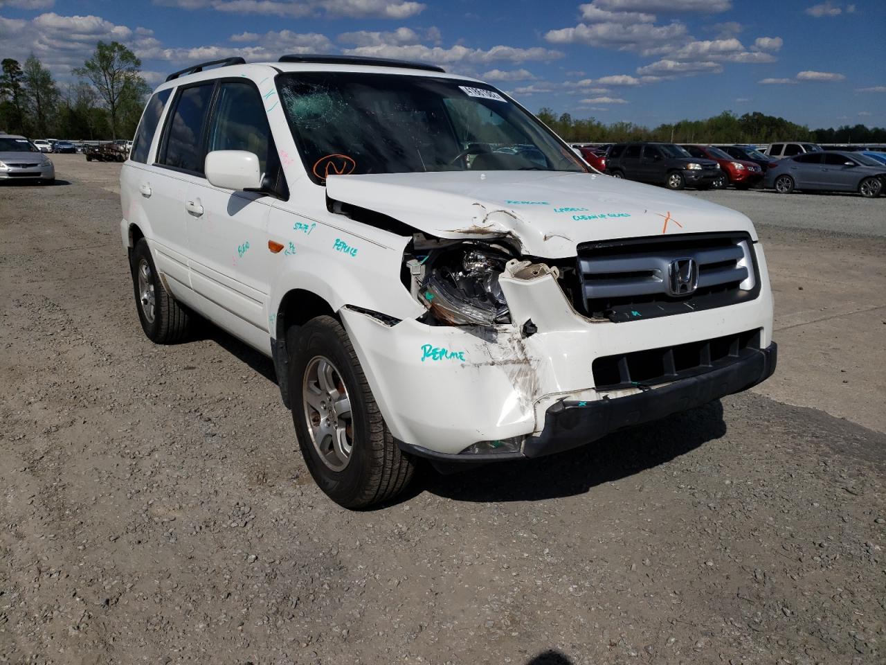 Photo 9 from auction – 2007 HONDA PILOT EXL with VIN 5FNYF28517B017916