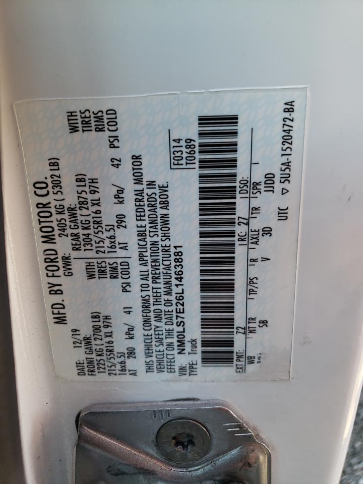Photo 10 from auction – 2020 FORD TRANSIT CO with VIN NM0LS7E26L1463881