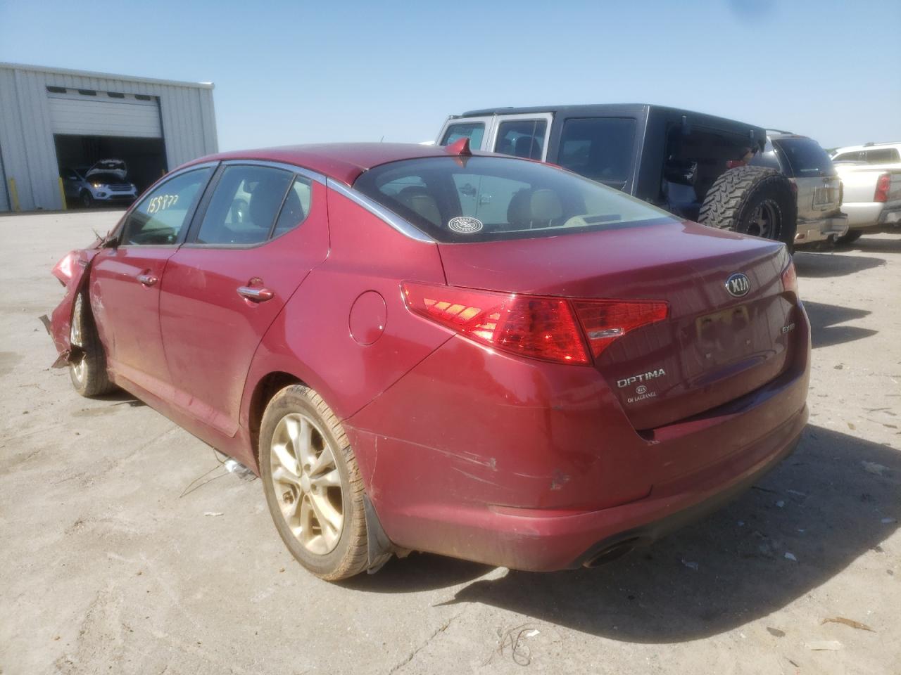 Photo 3 from auction – 2013 KIA OPTIMA EX with VIN 5XXGN4A71DG152196