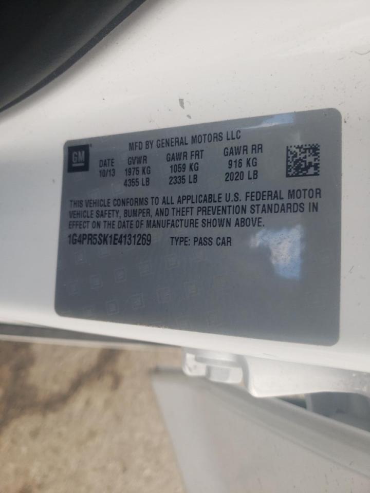 Photo 10 from auction – 2014 BUICK VERANO CON with VIN 1G4PR5SK1E4131269