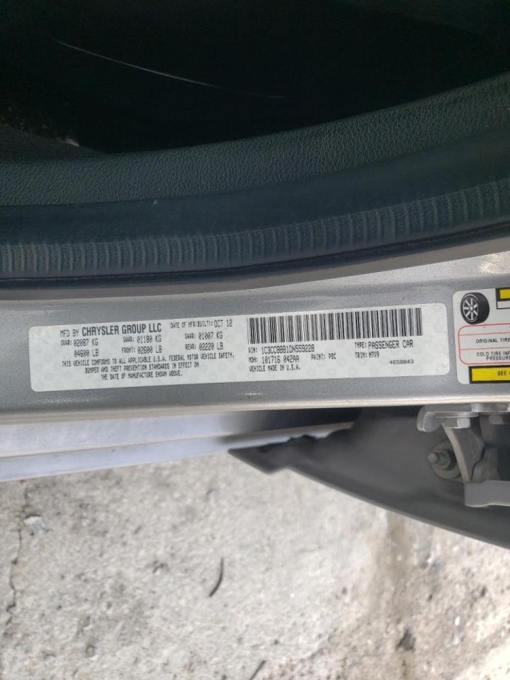 Photo 10 from auction – 2013 CHRYSLER 200 TOURIN with VIN 1C3CCBBB1DN559228