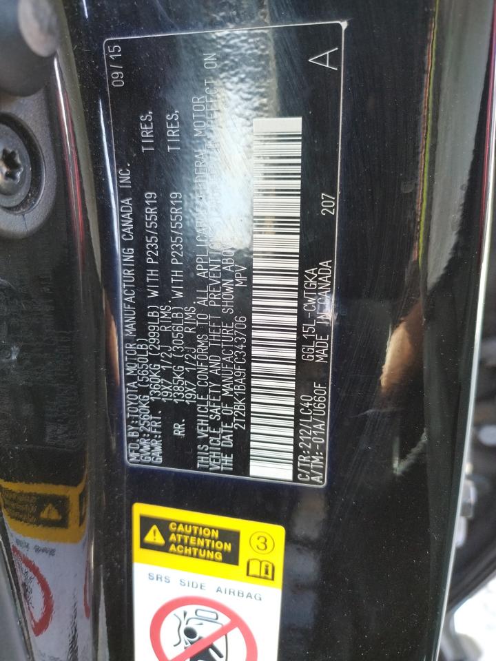 Photo 10 from auction – 2015 LEXUS RX 350 BAS with VIN 2T2BK1BA9FC343706